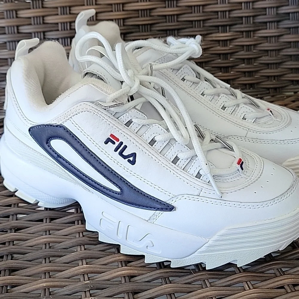 Fila Disruptor-II-XL Sneakers White/White/Fila Navy used good Condition